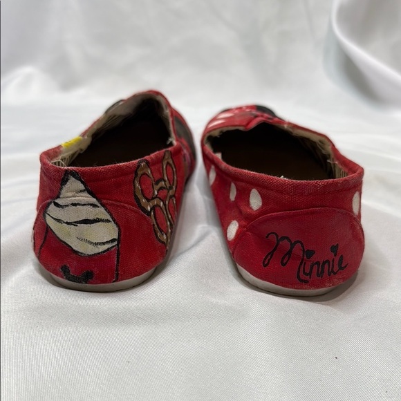 Minnie Mouse Disney Hand-Painted Women’s Shoes, size 8, snacks theme, Preowned - Picture 6 of 16